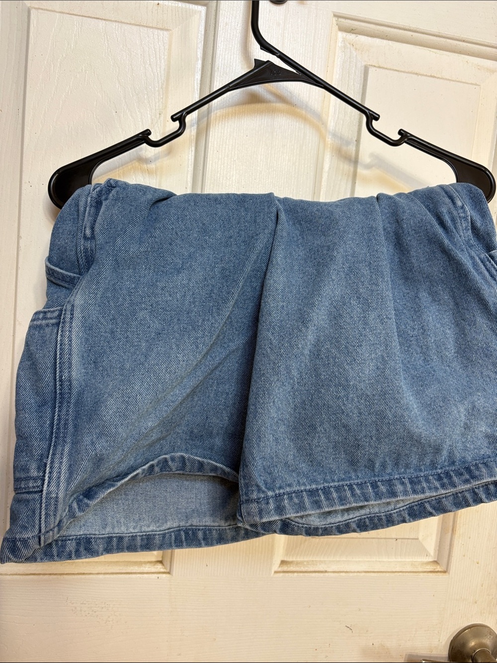 Obey Light Blue Denim Jean Shorts